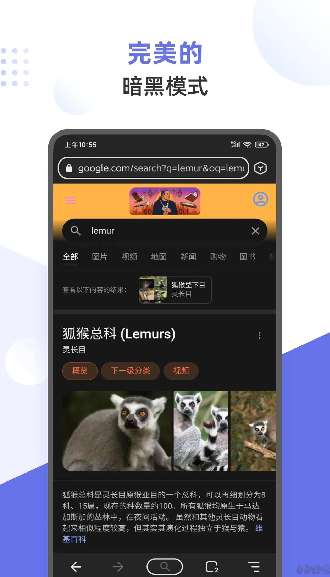 狐猴浏览器APP2025最新版 V2.5.4.001安卓版