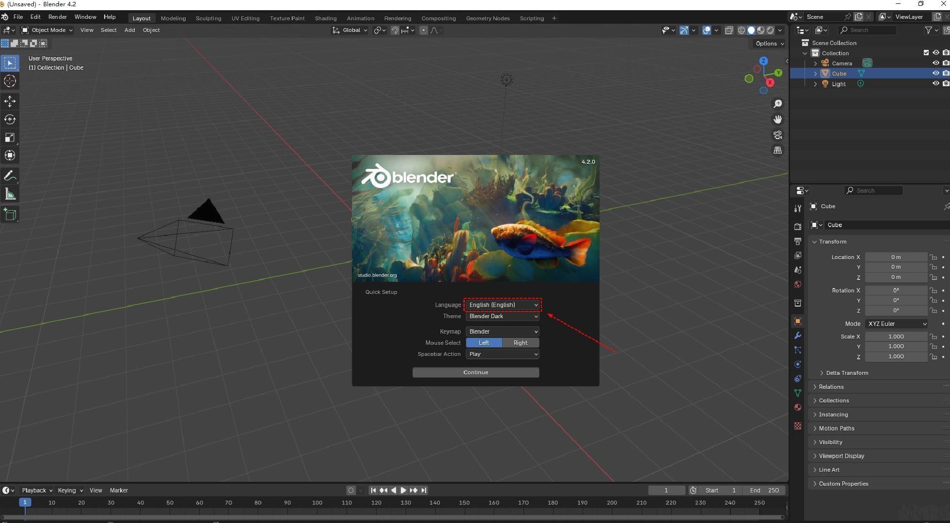 Blender中文设置教程：轻松切换界面语言